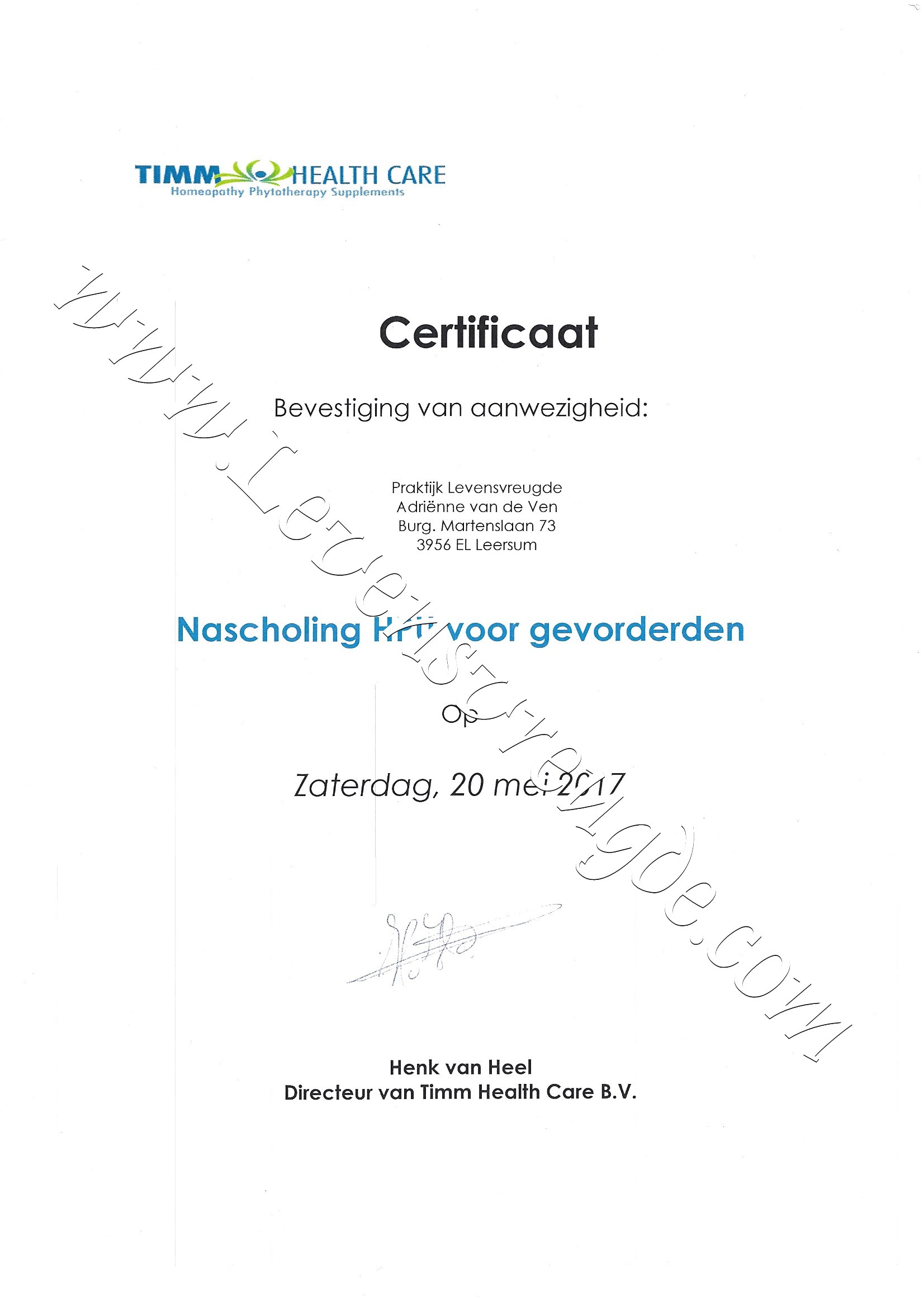 Nascholing HPU voor gevorderden